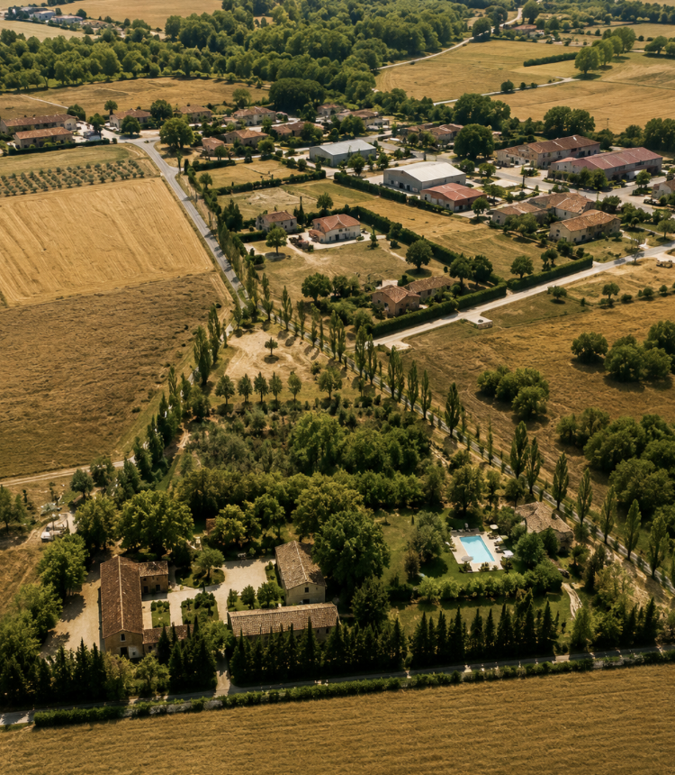 Vue panoramique du domaine Plan des Devens